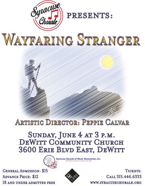 Syracuse Chorale Presents: Wayfaring Stranger, June 4 at 3 p.m.